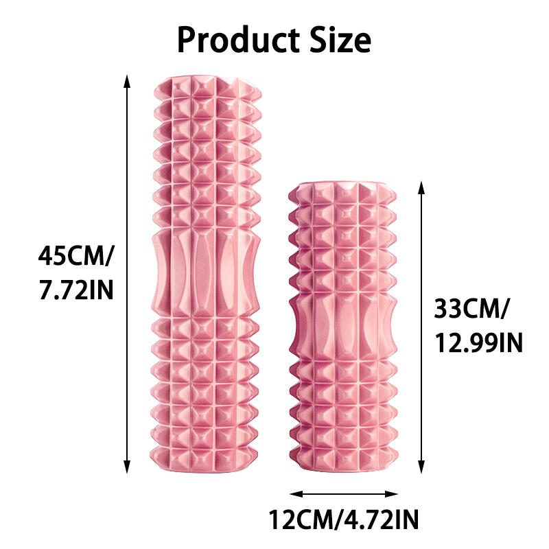45Cm 33Cm Yoga Foam Roller Muscle Massage Block Pilates Tool Yoga Column Fitness Foam Roller Set Gym Exercise Equipment