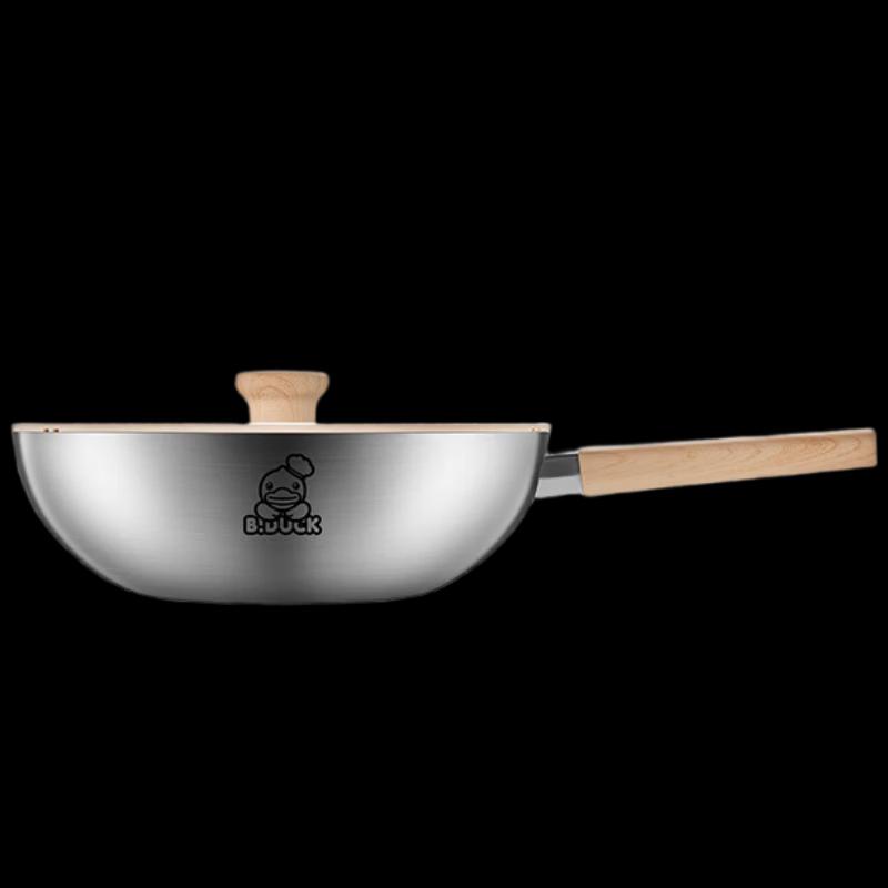 Chui Da Huang 316 Stainless Steel Non-stick Flat-Bottom Wok