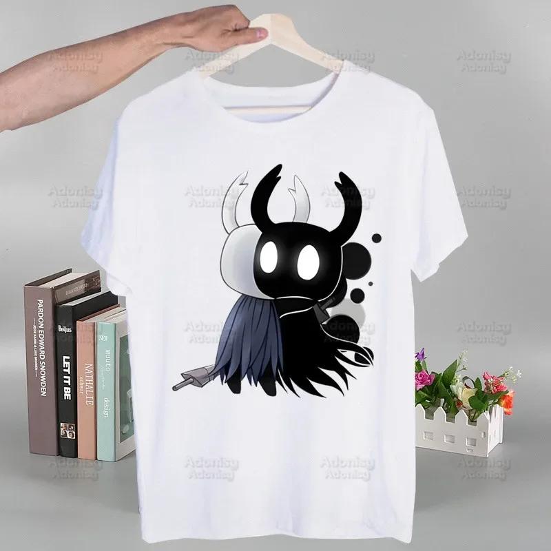 Hollow Knight Módne T-shirt s potlačou Letné Unisex Novinka Krátky rukáv Hra Kreslený film Unisex Tričko Unisex Zábavné topy Tričko