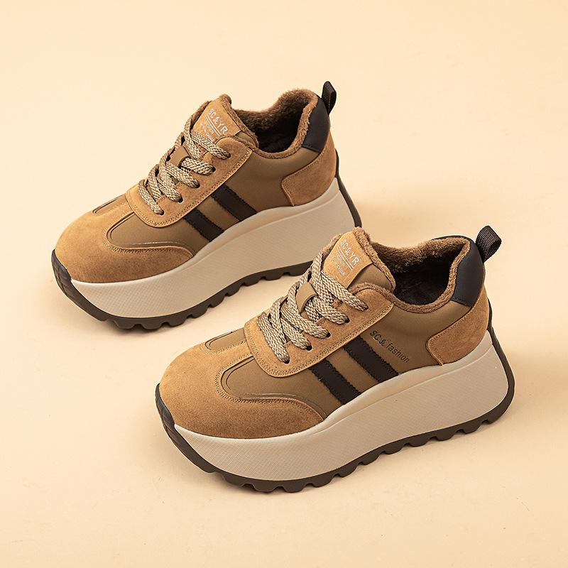 Thick-soled Forrest Gump Dad Shoes for Women's 2025 Autumn and Winter New 8CM Trend Inner Height Increase Casual Fashion Small Women's Shoes