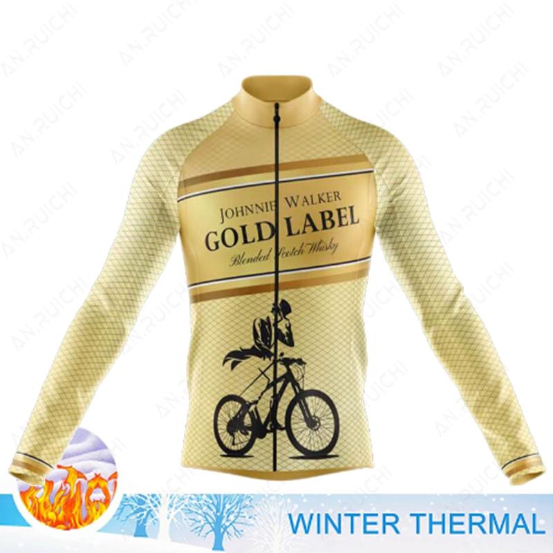 

Winter Long Sleeve Cycling Clothing MTB Bike Uniform Maillot Ropa Ciclismo Men Bicycle Wear 2026 Winter Fleece Warm Cycling Suit Set XS
