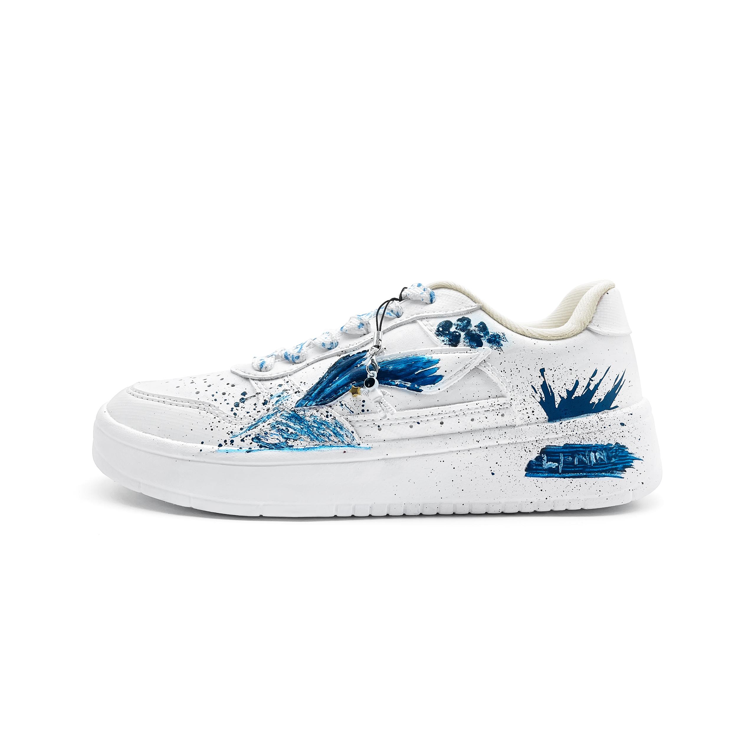 Li Ning Плавающая Лодка Термостойкие Устойчивые к истиранию Низкие Скейтборд-кеды Унисекс Белые AGCS420-6(team912-) 36