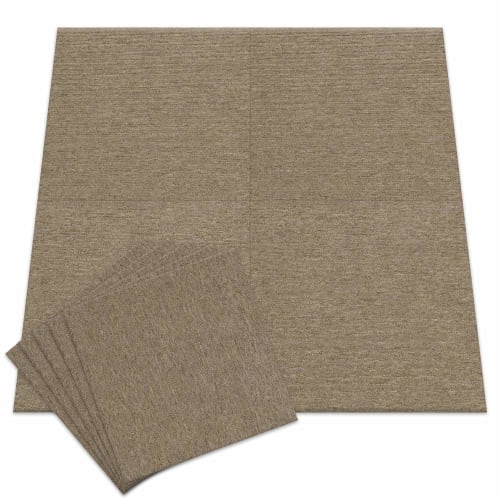 Set of 20 Iris Plaza Walnut Carpet Tiles, 50x50cm, TKP-PP50