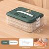Space Saving Stackable Food Storage Containers 1-4 Layers Leakproof Sealed Dumpling Box for Kitchen Food Sorting