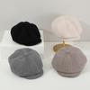 Bud Cotton Fashion Forward Hat Women's New Children's Octagonal Hat Foreign Style Baby Woolen Material Plain Autumn and Winter Girl