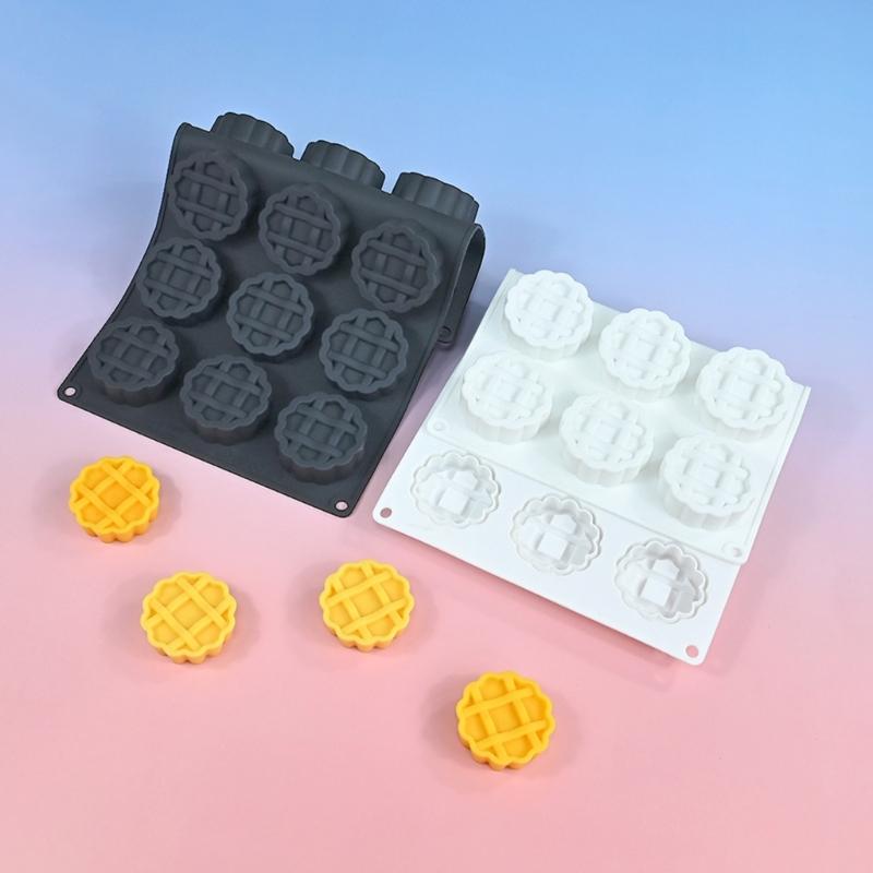 Stampi per dolci in silicone per uso alimentare Realizzano 15 Waffle Rotondi Cioccolatini E Biscotti Articoli Multiuso per la Cottura