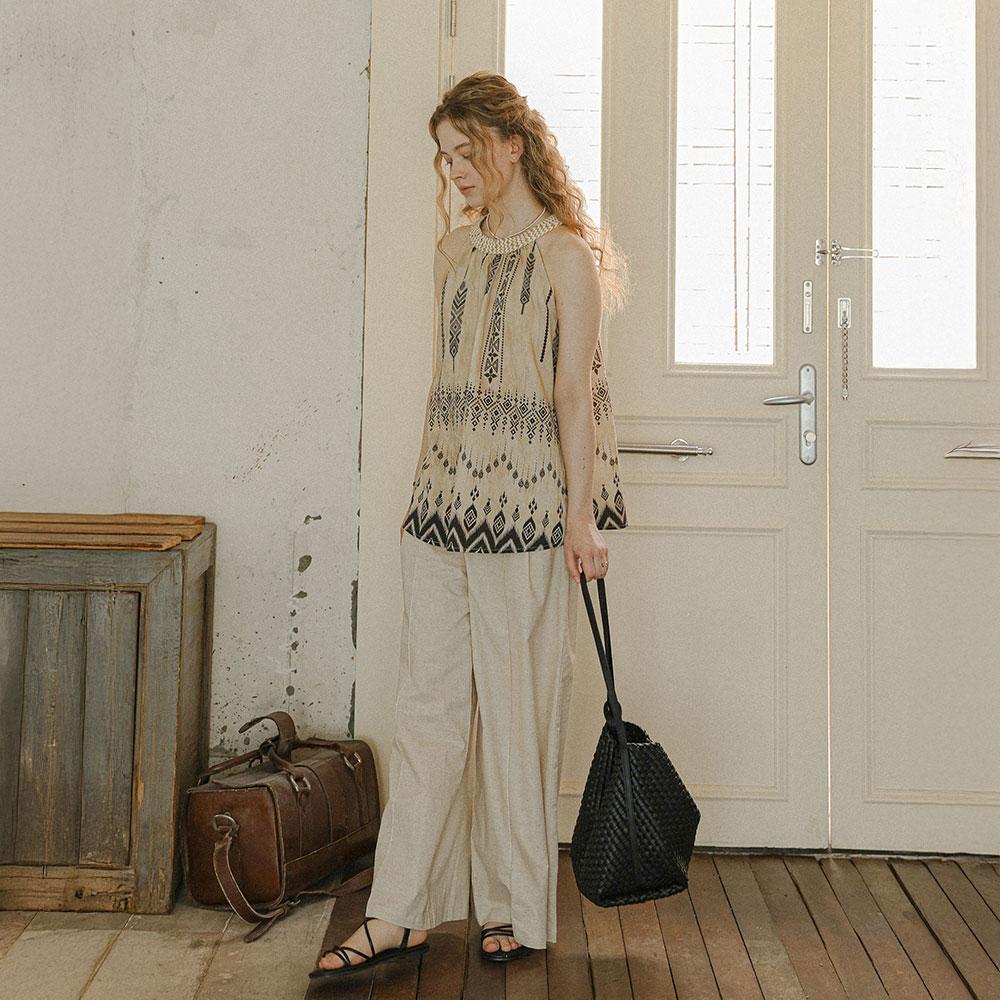 Peulaudeumali Pm_Natural Linen Pants_2Color