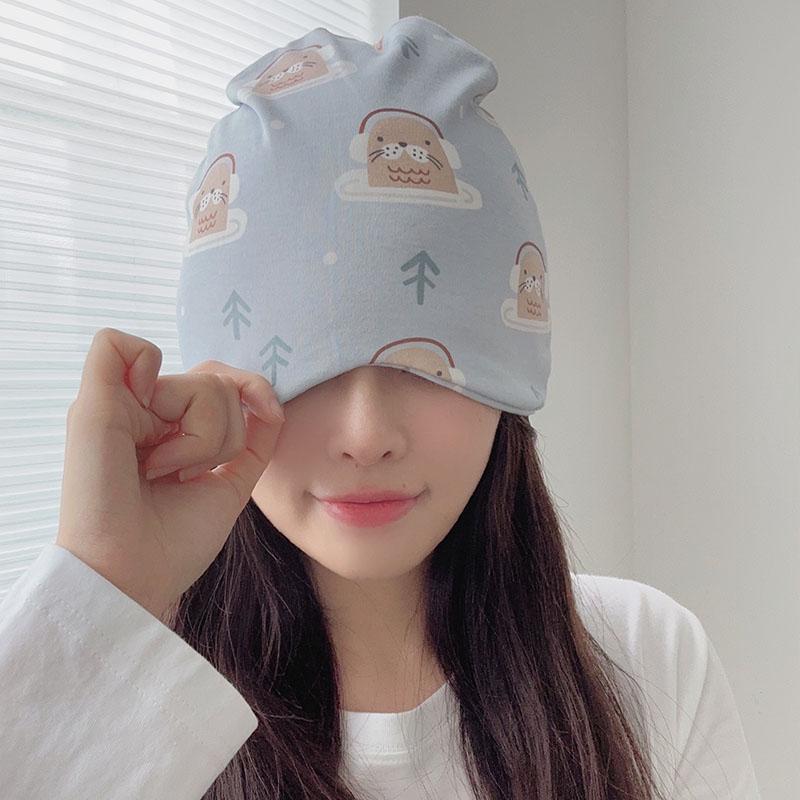 Breathable Maternity Headscarf: Cute, Cotton, Sweat-Absorbent Wide-Brim Hat for Spring/Summer