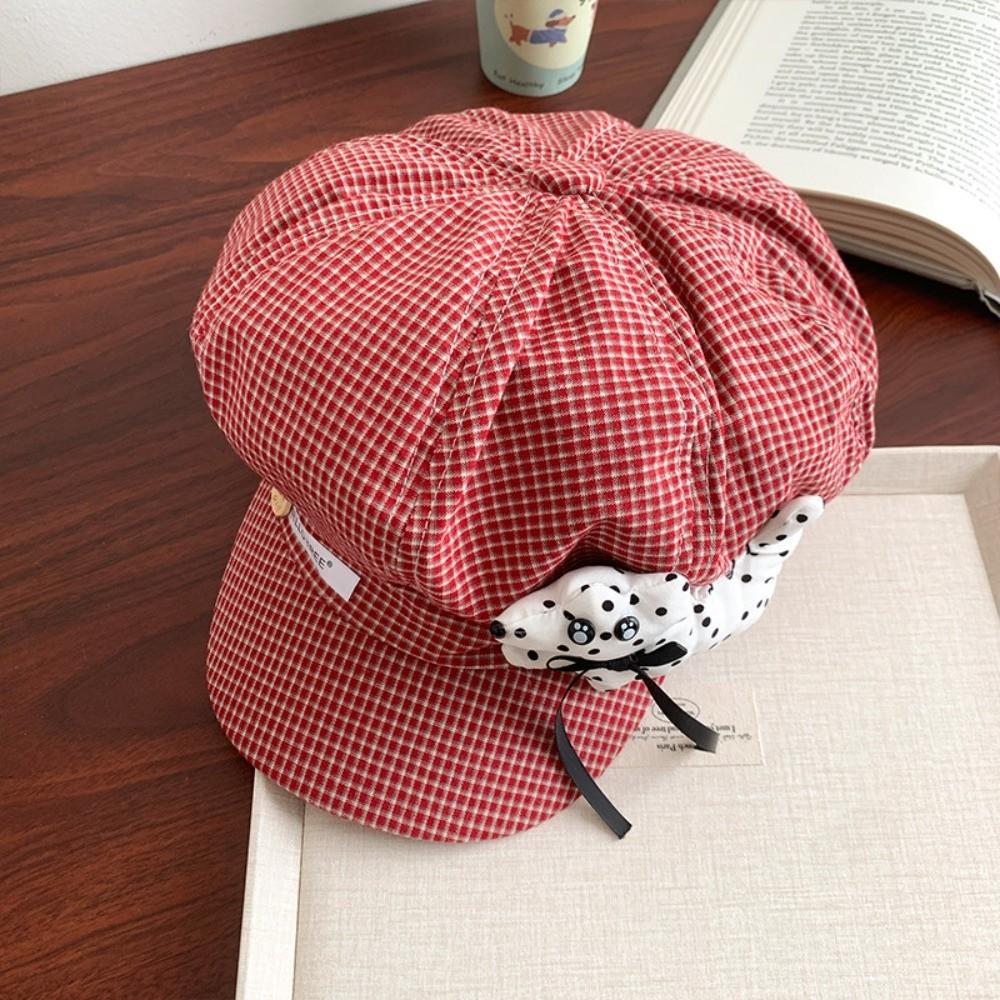 

Милые береты-облачка для щенков, корейская шляпа художника, восьмиугольные кепки Ins, женские красный