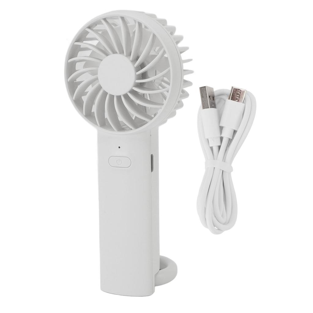 Handheld Portable Fan with Hook 3 Speed Silent Rechargeable Battery Lightweight Pocket Fan for