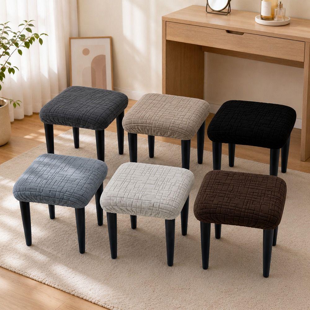 Waterproof Stretch Seat Covers Washable Table Chair Cover Chair Seat Cover for Square Chairs