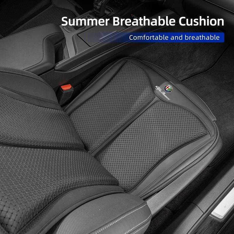 For Alfa Romeo Breathable Car Ice Silk Seat Cover Front Rearseat Cushion Protect For Alfa Romeo Giulia Stelvio Giulietta 156 159