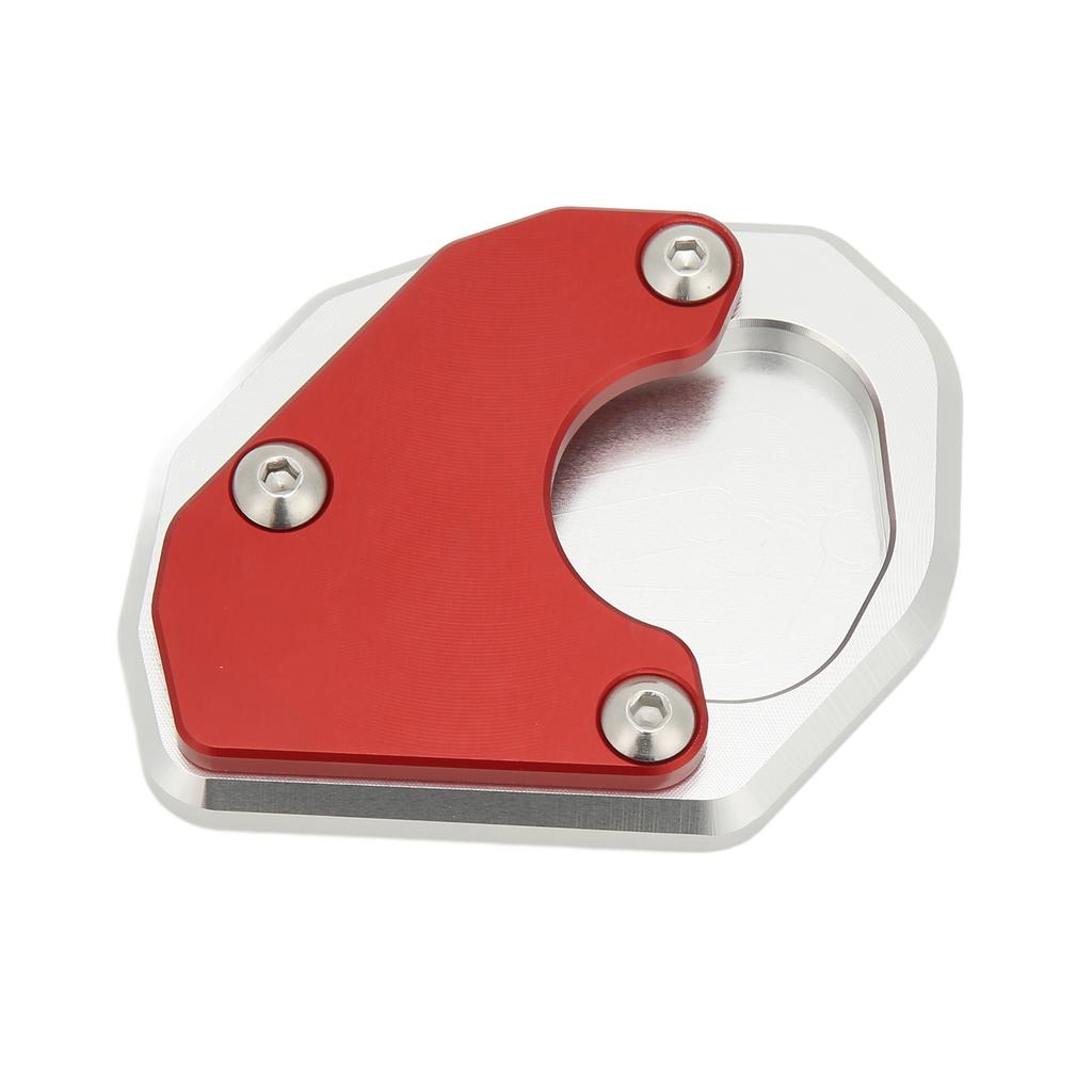 Motorcykel Sidostöd Förstorad Platta Aluminiumlegering Röd Ersättning för Trident 660 2021+