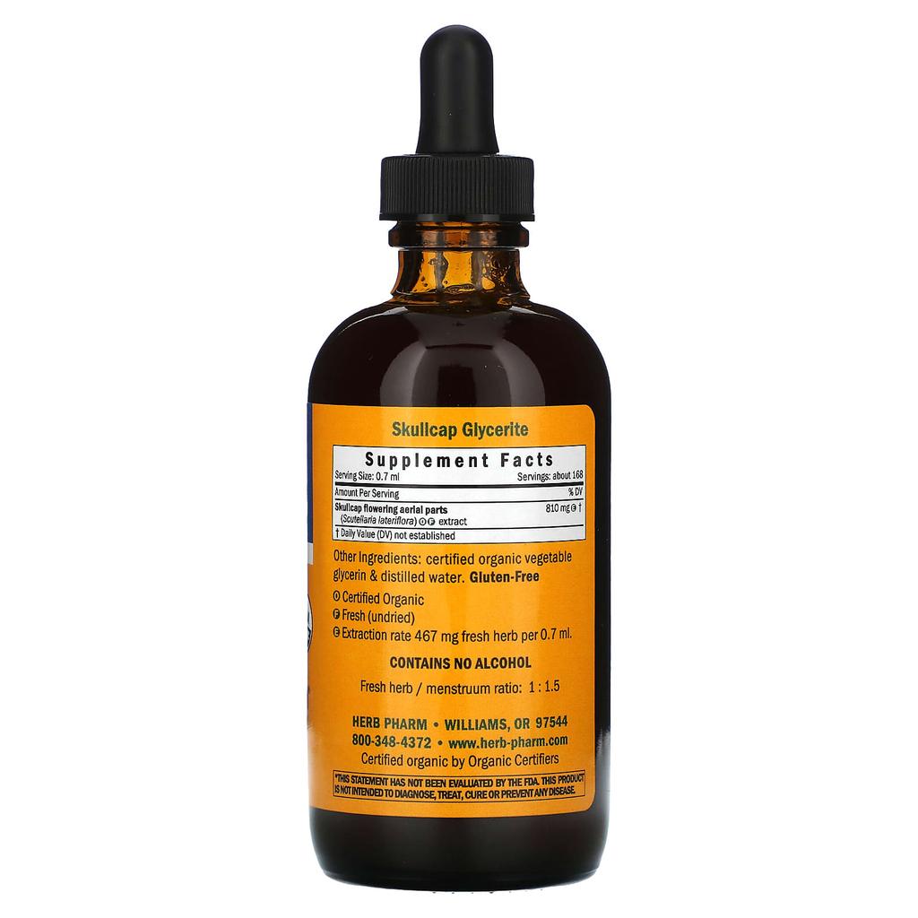 Skullcap, Alcohol Free, 120Ml (4Fl Oz)