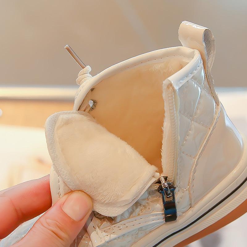 New Spring  Children's Velvet Leather Boots