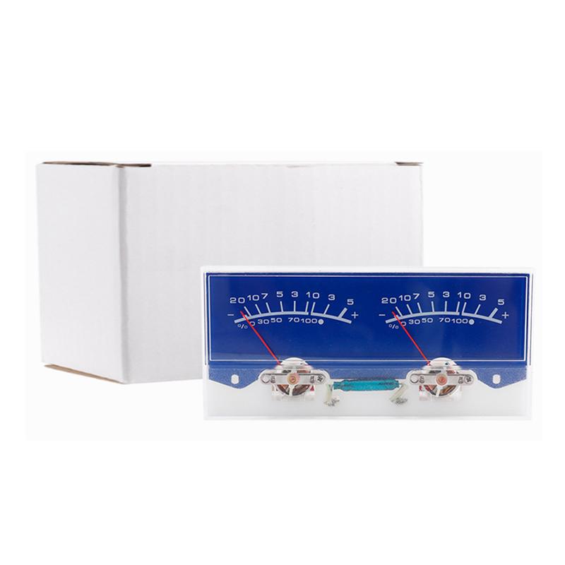 Mini Digital Large Tower Panel Mount Stereo Dual Analog LED Level Vu Meter Indicator Sound Amplifier Needle Electronic