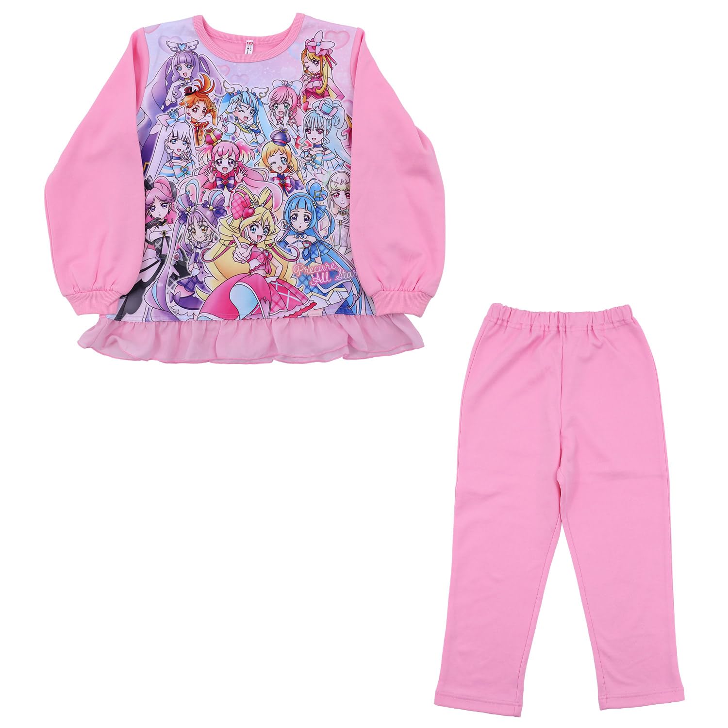 Bandai PreCure All Stars Glow-in-the-Dark Cardboard Pajamas, 110cm, Pink, 581