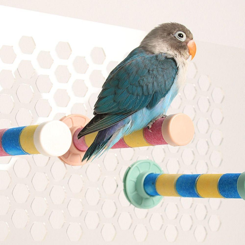Frosted Perch Parrot Claw Grinding Rod Non-slip Wear-resistant Parrot Perching Station Bite Resistant Easy Installation