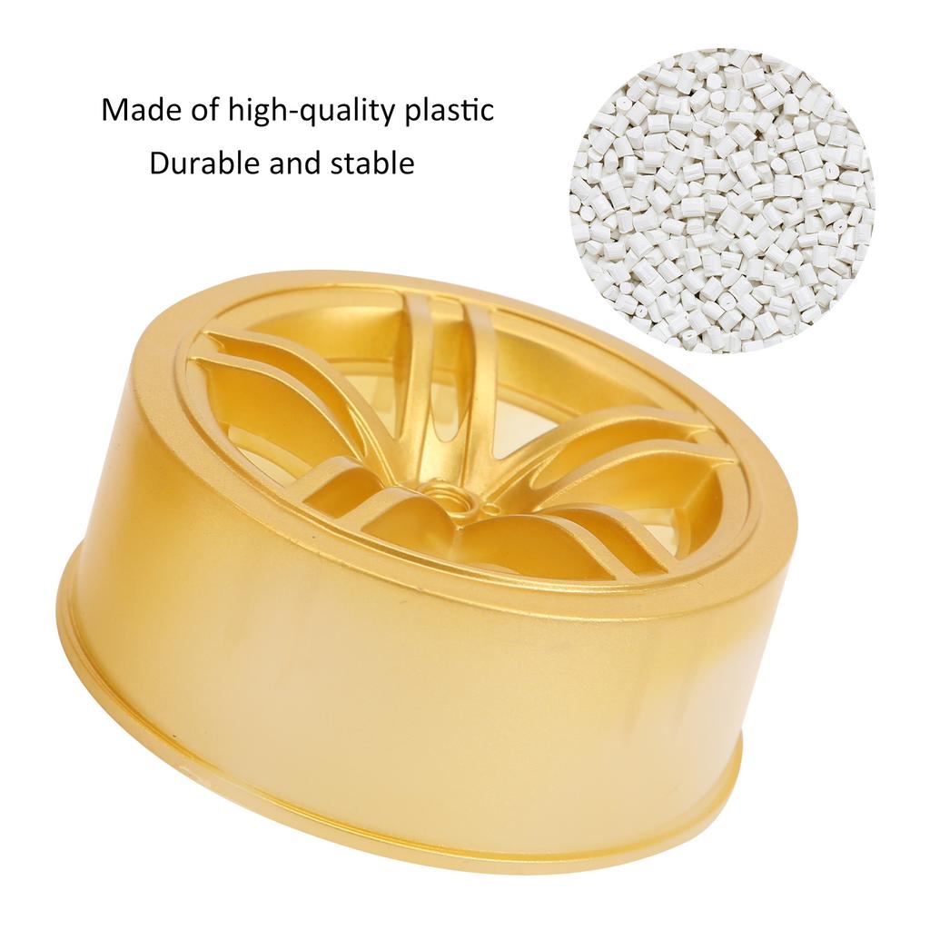 1/10 Racing RC Car Wheel Plastic Wheel Hub RC Car Spare Accessory On Road Racing Car(Gold )