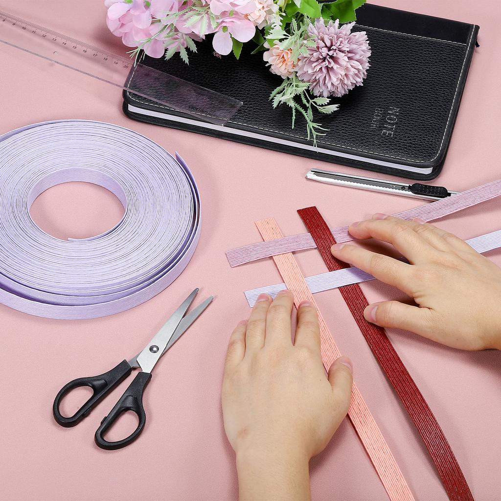 Paper Rattan Weaving Cane 12-Ply Paper Rattan Weave Basket Weaving Supplies for DIY Rattan Woven Making 5.4 Yards X 0.6"