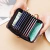 LONNY Women's 4-Inch Snap Coin and Card Holder Purse with Zipper Clip