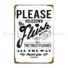 Hold The Flush Handle Sign Metal Sign Garage Decoration Create Character Cinema Tin Sign Poster