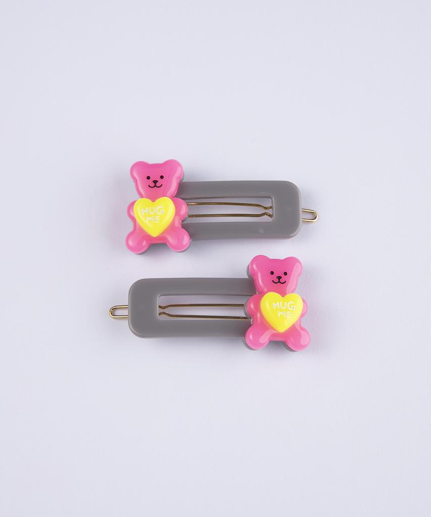My Boo My Teddybear Hairpin - Pink