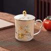 New Chinese Style Ceramic Mug and Lid
