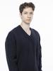 Chaenseseunoi Dense Cable V-Neck Kint - Navy /M243Tp07Ny