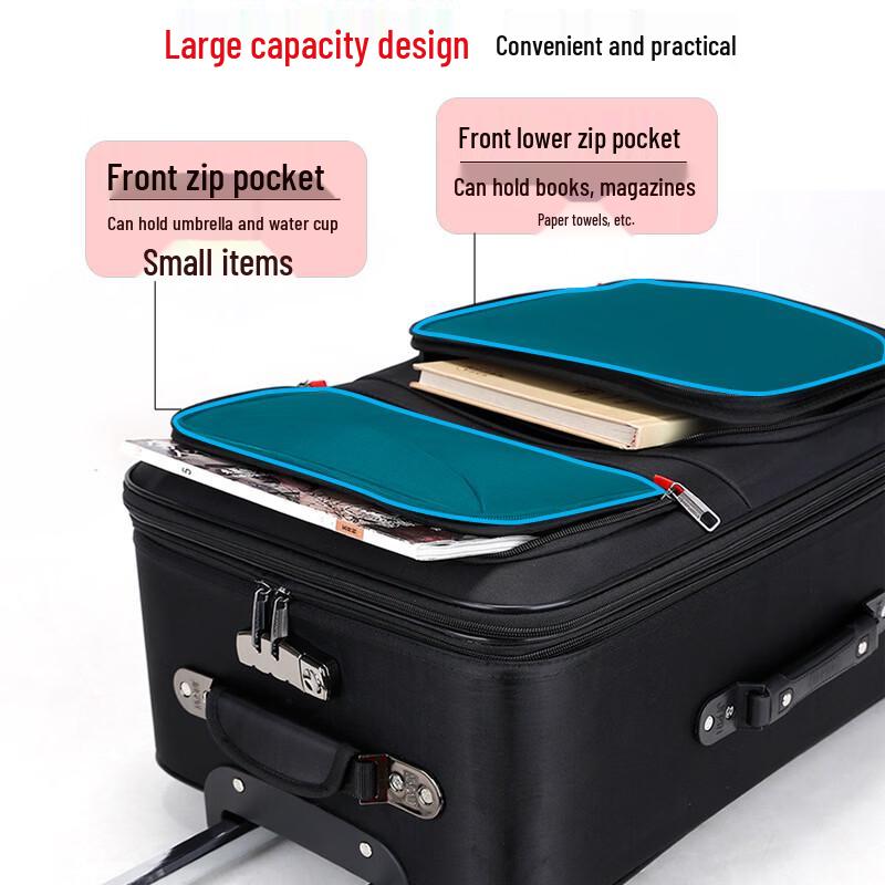 Kuaichi Oxford Cloth Business Luggage with Detachable Wheels
