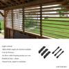 Deck-Sonnenschutzsystem Halterungen Lamellen-Hardware-System für Jalousien und Rollläden Strapazierfähiger Stahl Pulverbeschichtet Lamellen-Pergola