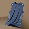 Gilet Sportivo da Uomo Estivo Asciugatura Rapida Traspirante Base Shirt Allenamento Spalle Larghe Senza Maniche Maglietta Tecnica Traspirante Top