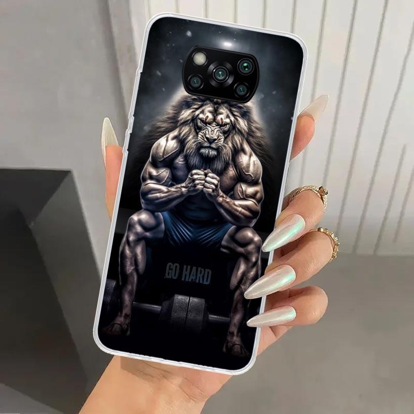 Lion Alpha Male Cub King Phone Case for Xiaomi Poco X5 X6 X7 Pro F7 Ultra M7 Redmi 15 15C 13 13C 12 12C 10 10A 10C 9 9A 9C 9T Sh