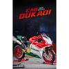 1/9 Ducati 1199 Panigale Alloy Sports Motorcycle Model Diecast Track Racing Motorcycle Model with Spray Sound Light Kids Toys