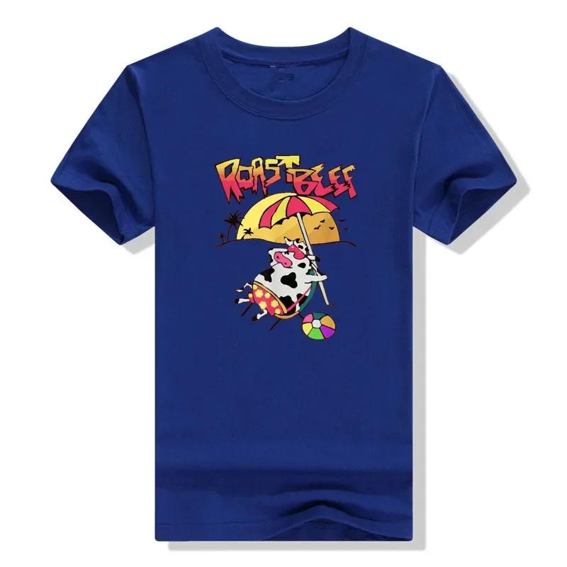 Funny BBQ Cartoon Cute Tee Streetwear Vacation Tops Party Clothes Stranger Dustin Love Roast Beef Beach Cow TV Parody TShirt