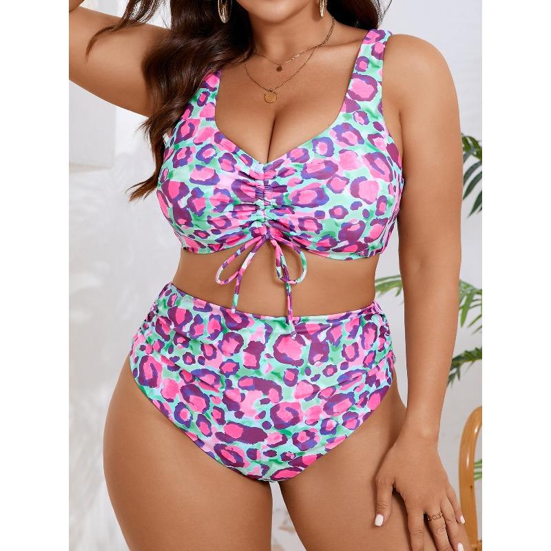 2026 Plus Size  Women High Waist Bikini Swimsuits, Women's Swimwear & Clothing