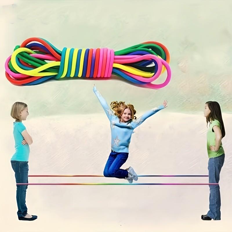 5M Super Elastic Jump Rope Endurance Training Fun Exercise Toys Indoor Outdoor Home Group Adjustable Rubber Jump Rope Strap