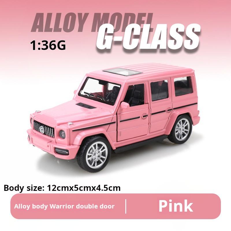 

Масштаб 1/36 BENZ Большой G Внедорожник Детский сплав Машинка Большой G Игрушка для мальчика Модель автомобиля Украшение Детская модель автомобиля розовый