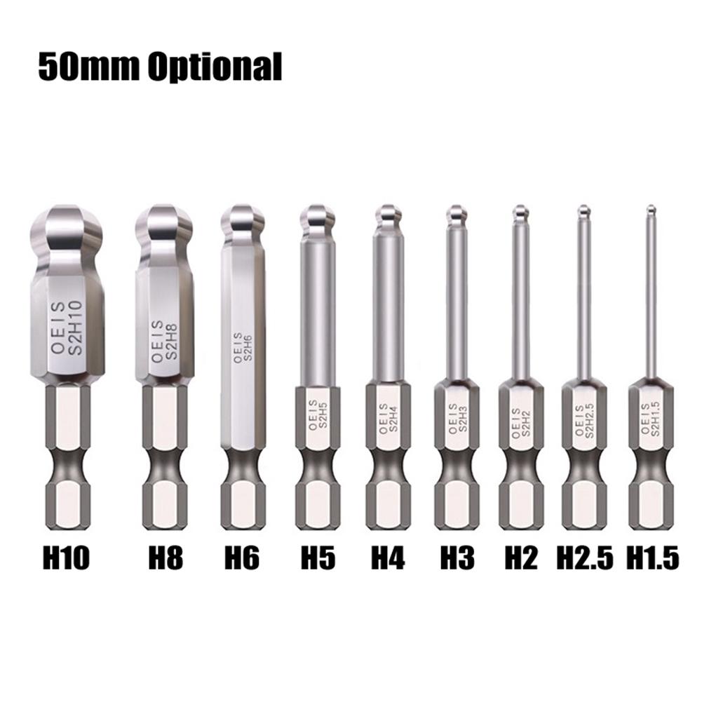 Sechskant-Bit mit Kugelkopf aus legiertem Stahl kann Schrauben leicht ansaugen