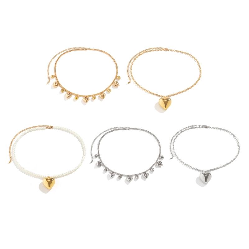 Big Small Heart Pendant Waist Chain Body Chains Waist Belt Chain Summer Beach Waist Body Chain Jewelry for Women Girl