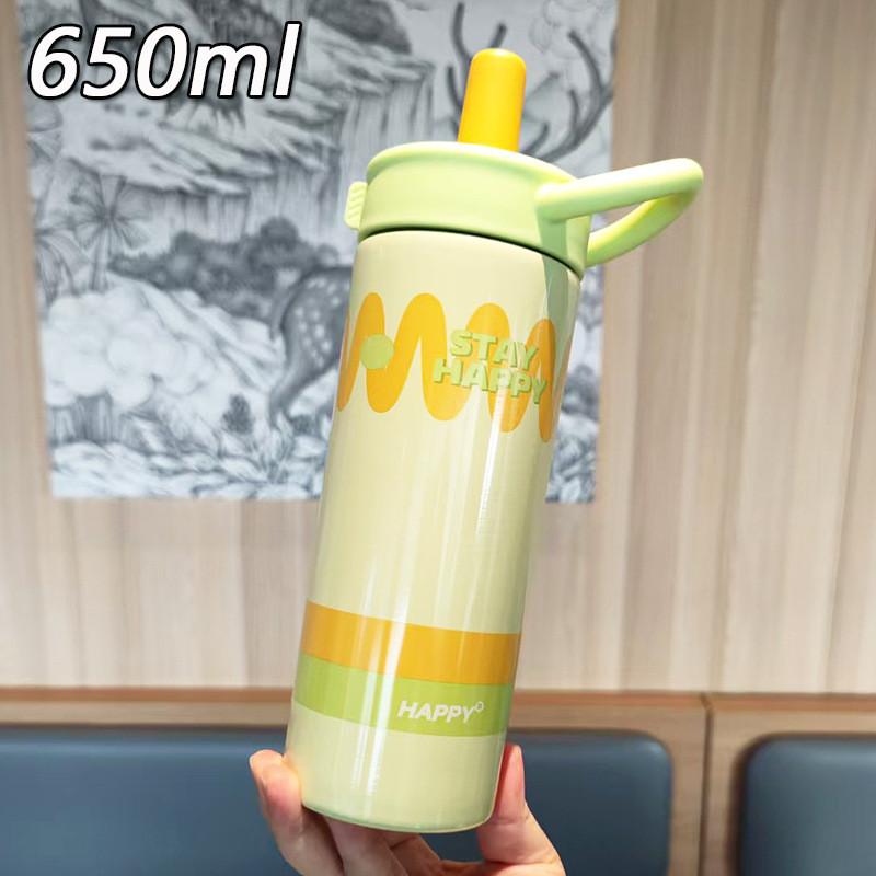 Cute Fashion Girls Insulated Stainless Steel Travel Mug With Handle For Office And Outdoors
