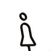 3D Men Women Toilet Sign Bathroom Stickers WC Indicator Acrylic Plaque