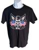 ROCK & ROLL DENIM Women's Short Sleeve 100% Cotton T-shirt Mens Tees Top Black Medium NWT
