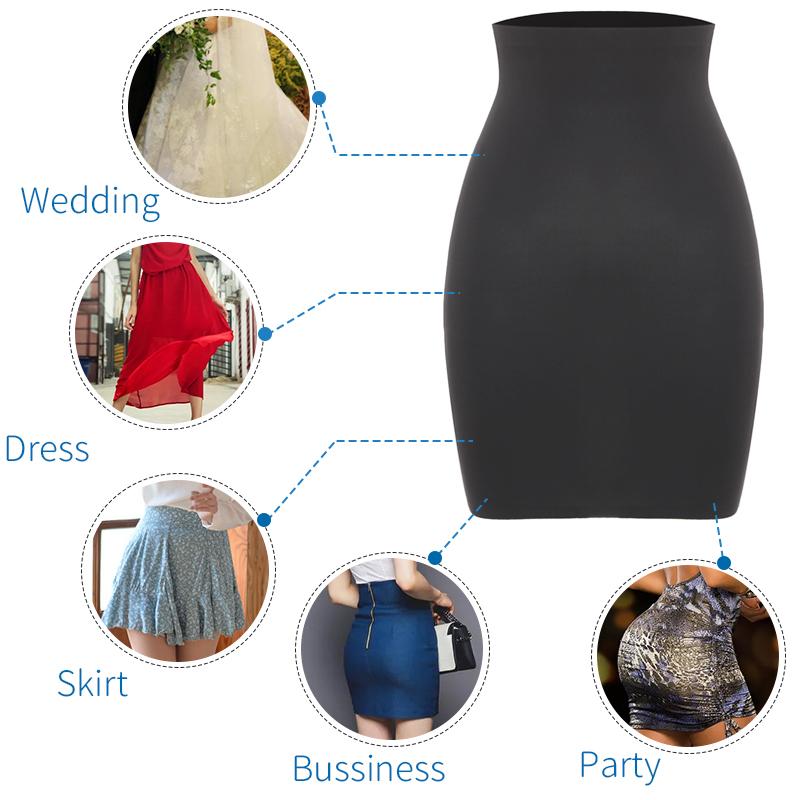 Women Half Slip Shaper Sexy High Waist Trainer Skirts Shapewear Miss Moly Tummy Control Slimming Underdress Faja New Corset