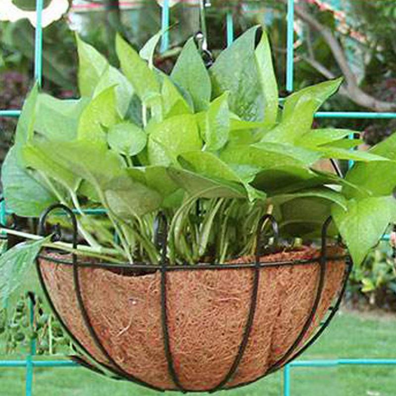 10/12/14 Inch Hanging Basket Liner Round Coconut Liners for Planters 100% Natural Coco Basket Replacement Liner