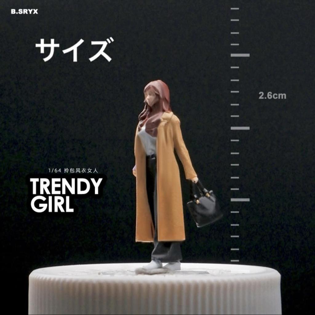 164 Scale Figure, Casual Clothes Girl, Coat, 22223384, Model, Diorama [used]