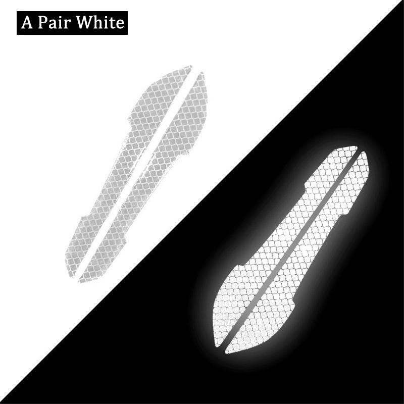 A Pair Car Rearview Mirror Reflective Sticker Car-styling Safety Warning Reflective Sticker Car Rearview Mirror Decorative Strip