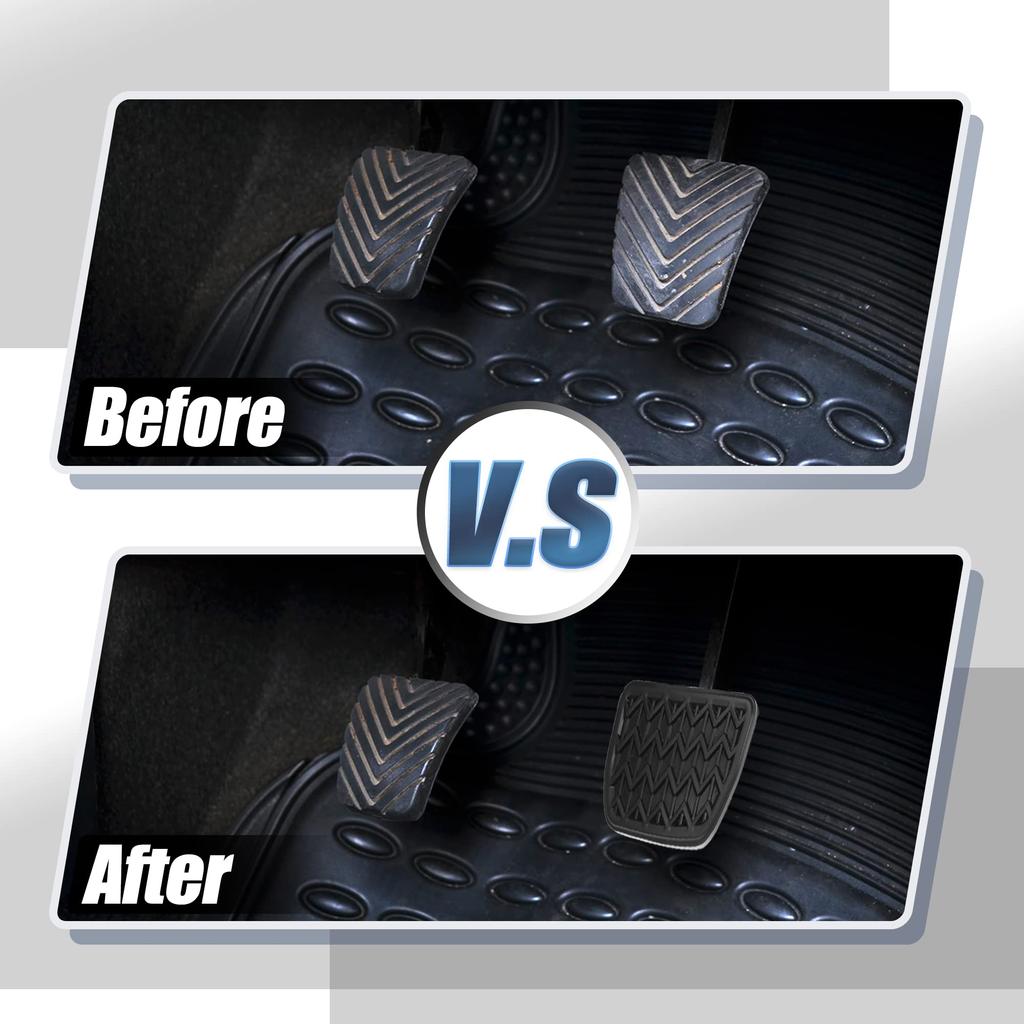 ACROPIX Clutch Brake Pedal Cover Anti Slip Car Pedal Cover for Toy ota Compatible with RAV4 Black 1 Piece