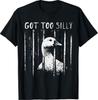 Příliš hloupá husa Meme Vtipná husa Vězeňská T-shirt
