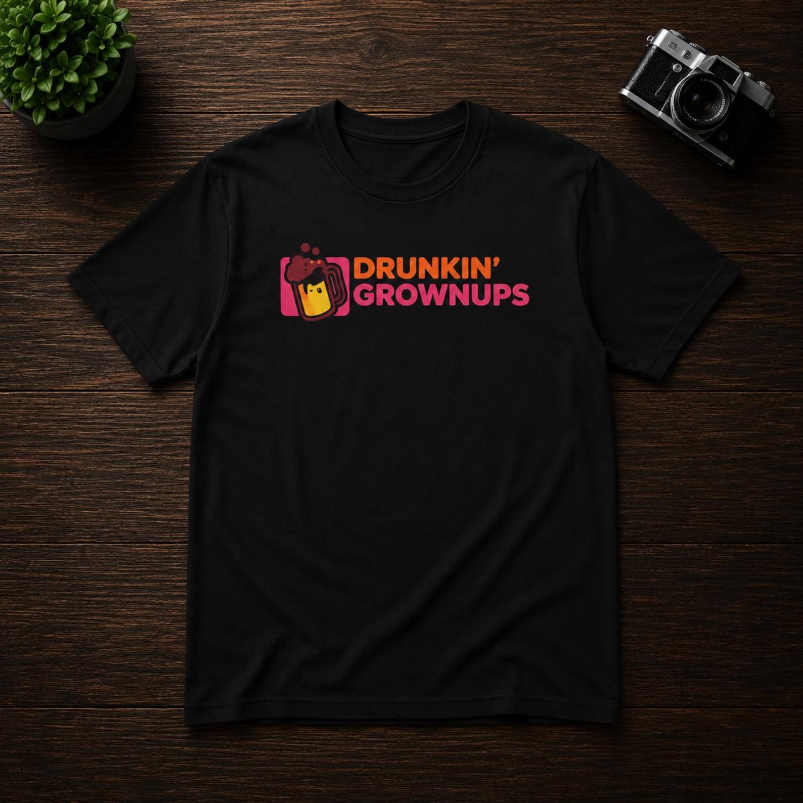 Drunkin Grownups Beer Shirt, Funny Drinking Party Tee, Beer Lover Gift, Bar Crawl Shirt, Pub Night Graphic Tee, Adult Humor T Shirt L